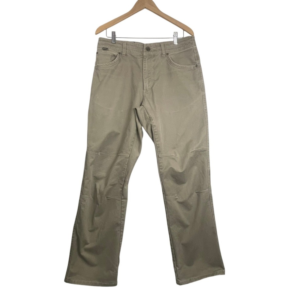 Kühl Ryder Pants Men's 34x32 Khaki Brown Canvas Outdoor Hiking Workwear